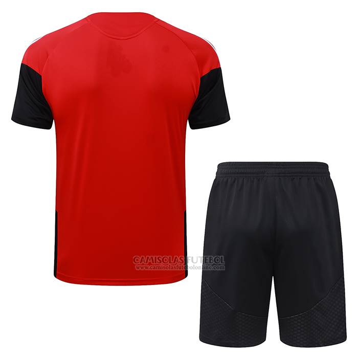 Fato de Treino Arsenal Manga Curta 2026-2027 Vermelho - Calcas Curta